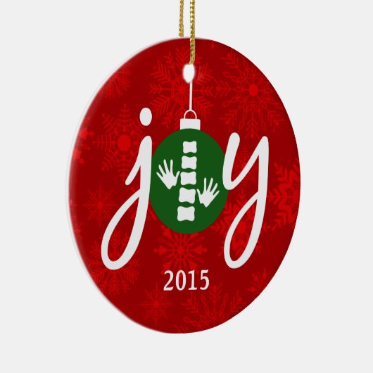 JOY Chiropractic/Chiropractor Ornament (Rechts)