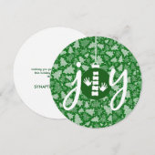 JOY Chiropractic Flat Holiday kerstkaarten Feestdagenkaart (Voorkant / Achterkant)