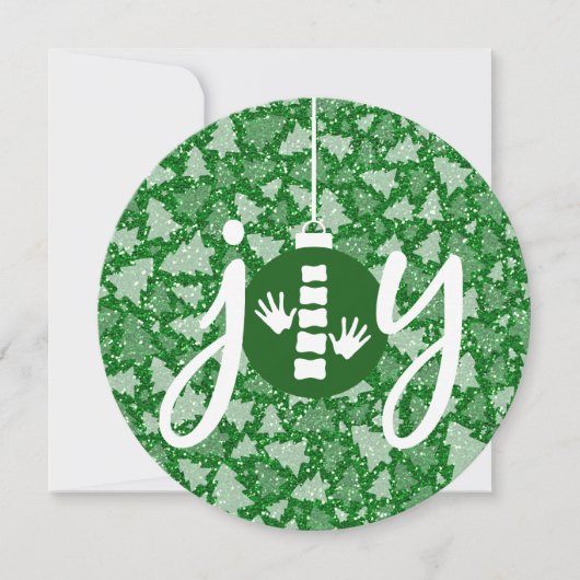 JOY Chiropratique Plat Fêtes de Noël Cartes (Devant)
