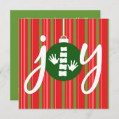 JOY Chiropratique Plat Fêtes de Noël Cartes (Devant / Derrière)