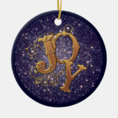 Joy Christelijke kerstversiering Keramisch Ornament (Voorkant)