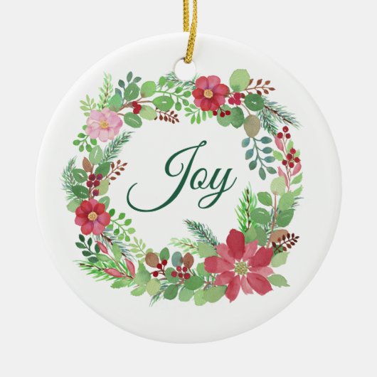 Joy Christmas Advent Ornament (Voorkant)