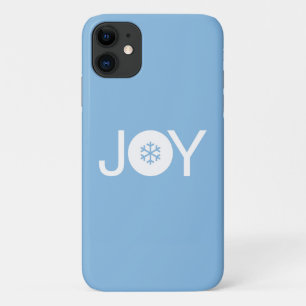 Joy Christmas Blue iPhone 11 Coque