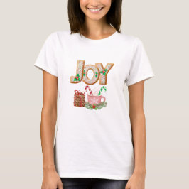 JOY Christmas Cookie & Cocoa T-shirt
