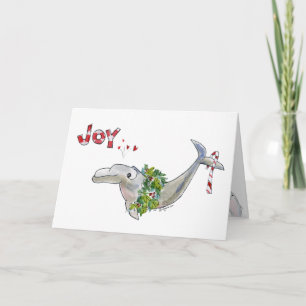 Joy Christmas Dolphin Bruinvis van het Leven Feestdagen Kaart