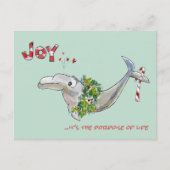 Joy Christmas Dolphin Bruinvis van het Leven Feestdagenkaart (Voorkant)