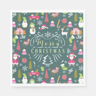 Joy Christmas Green Servet