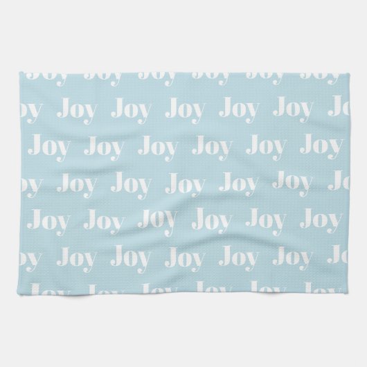 Joy Christmas Kitchen Towels Blue Theedoek (Horizontaal)