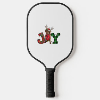 Joy Christmas Lights Chesapeake Bay Retriever Dog Pickleball Paddle