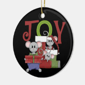 Joy Christmas Mice Keepsake Ornament (Links)