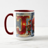 JOY Christmas Mug – 15 oz Festive Mug Mok (Links)