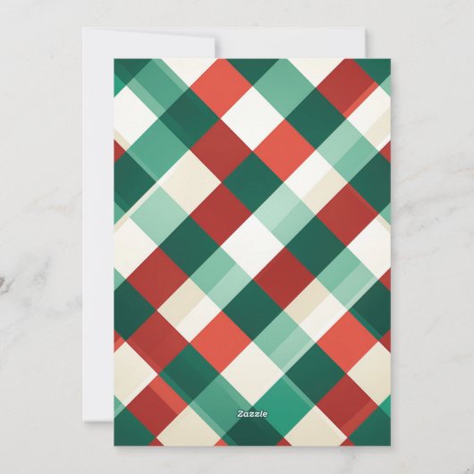 Joy Christmas Photo Holiday Kaart (Achterkant)