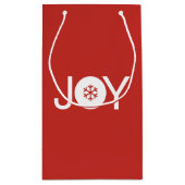 Joy Christmas Red Cadeau sac cadeau (Dos)