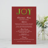 JOY CHRISTMAS WREATH | MENU NOËL (Debout devant)