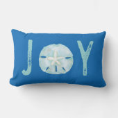 Joy Coastal Ocean Blauwgroen Waterverf Sand Dollar Kussen (Voorkant)