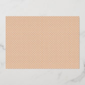 Joy Cozy Plaid and Gold 2 Family Photo Flat Folie Feestdagenkaart (Achterkant)