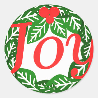 Joy Crhistmas Ronde Sticker