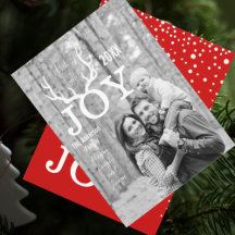 Joy Deer Antlers Holiday Kerstmis Alle kleuren ter