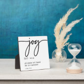 Joy Definition 1 Peter 1:8-9 Christelijk Sign Fotoplaat (Insitu)