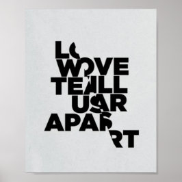 Joy Division Love zal ons Poster scheuren
