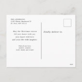 Joy Elegant Script met gezinsfoto Feestdagenkaart (Achterkant)