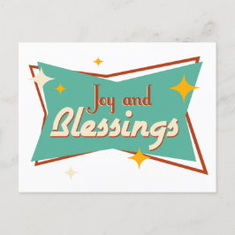 Joy en Blessings Feestdagenkaart