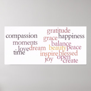 Joy en Gratitude Poster
