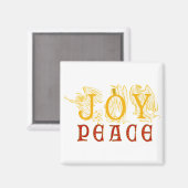 Joy en Peace Magnet Magneet (Voorkant / Achterkant)