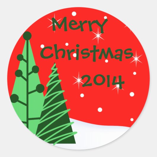 Joy Enveloppe Noël Sceau ou Stickers Vacances (Devant)