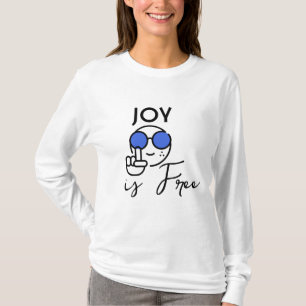 Joy Est T-Shirt Gratuit - Jote Smiley Face Avec Su