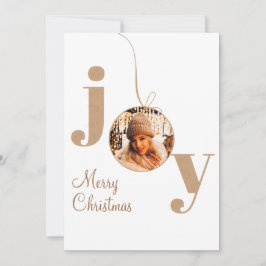 Joy esthetische kerst Nieuwjaar foto begroeting Kaart