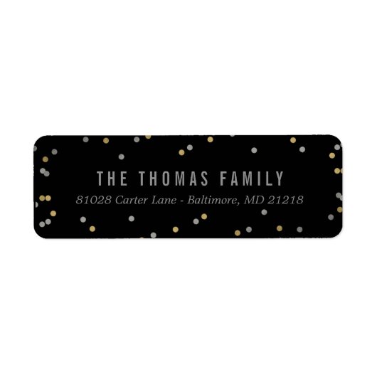 Joy et Cheer Holiday Retours Adresse Étiquettes (Devant)