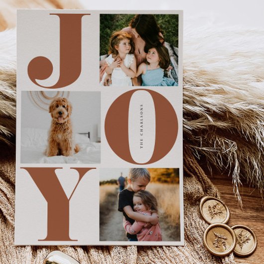 Joy Famille Vacances Collage Cartes photos