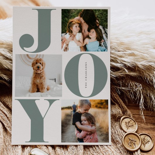 Joy Famille Vacances Collage Cartes photos