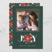 Joy Flourish Holiday Kaart - Pine (Voorkant / Achterkant)