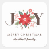 Joy Flourish Sticker - Blanc (Devant)