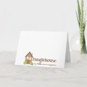 JOY Folded Scripted kerstkaart-BLANK Inside Feestdagen Kaart (Achterkant)