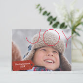 Joy-foto - 3x5 kerstkaart kaart (Staand voorkant)