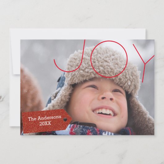 Joy-foto - kerstkaart (Voorkant)