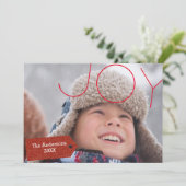 Joy-foto - kerstkaart (Staand voorkant)
