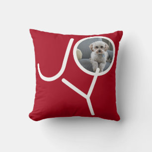 Joy Fotosjabloon Gepersonaliseerde Kerstmis Kussen