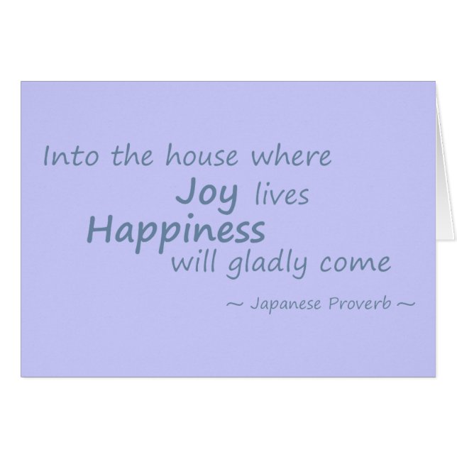 Joy, geluk alleen blauw (Voorkant Horizontaal)