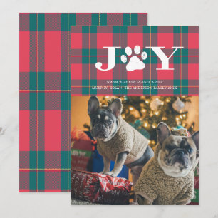 JOY Gevulde Pootjes Huisdier Foto Vakantie Kaart