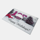 Joy Glass Ball Holiday Collectie Deurmat (Schuin)