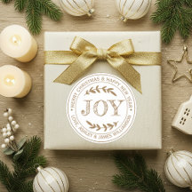 JOY Gouden Kerstboodschap Cadeaubijschrift