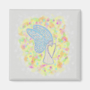 Joy Guardian Angel Art Custom Fridge Magnet Magneet