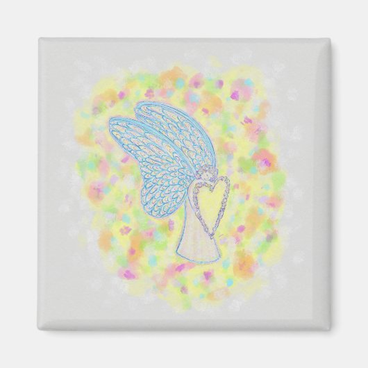 Joy Guardian Angel Art Custom Fridge Magnet Magneet (Voorkant)