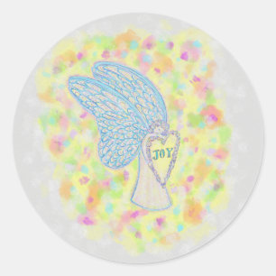 Joy Guardian Angel Art Custom Sticker Decals