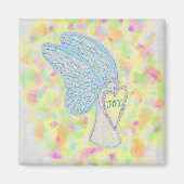 Joy Guardian Angel Art sur mesure Frigo aimants (Devant)