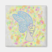 Joy Guardian Angel Art sur mesure Frigo aimants (Devant)
